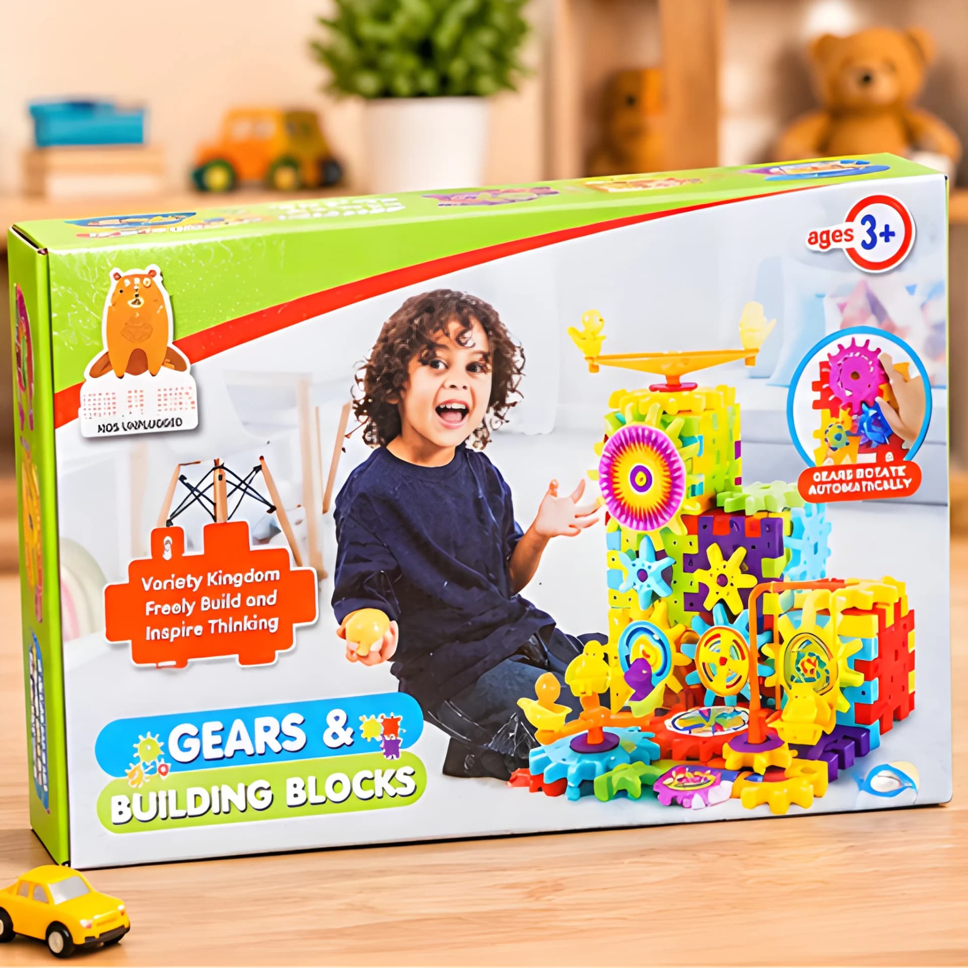 Gears & Building Blocks Toy – Creative Learning Toy for Kids
