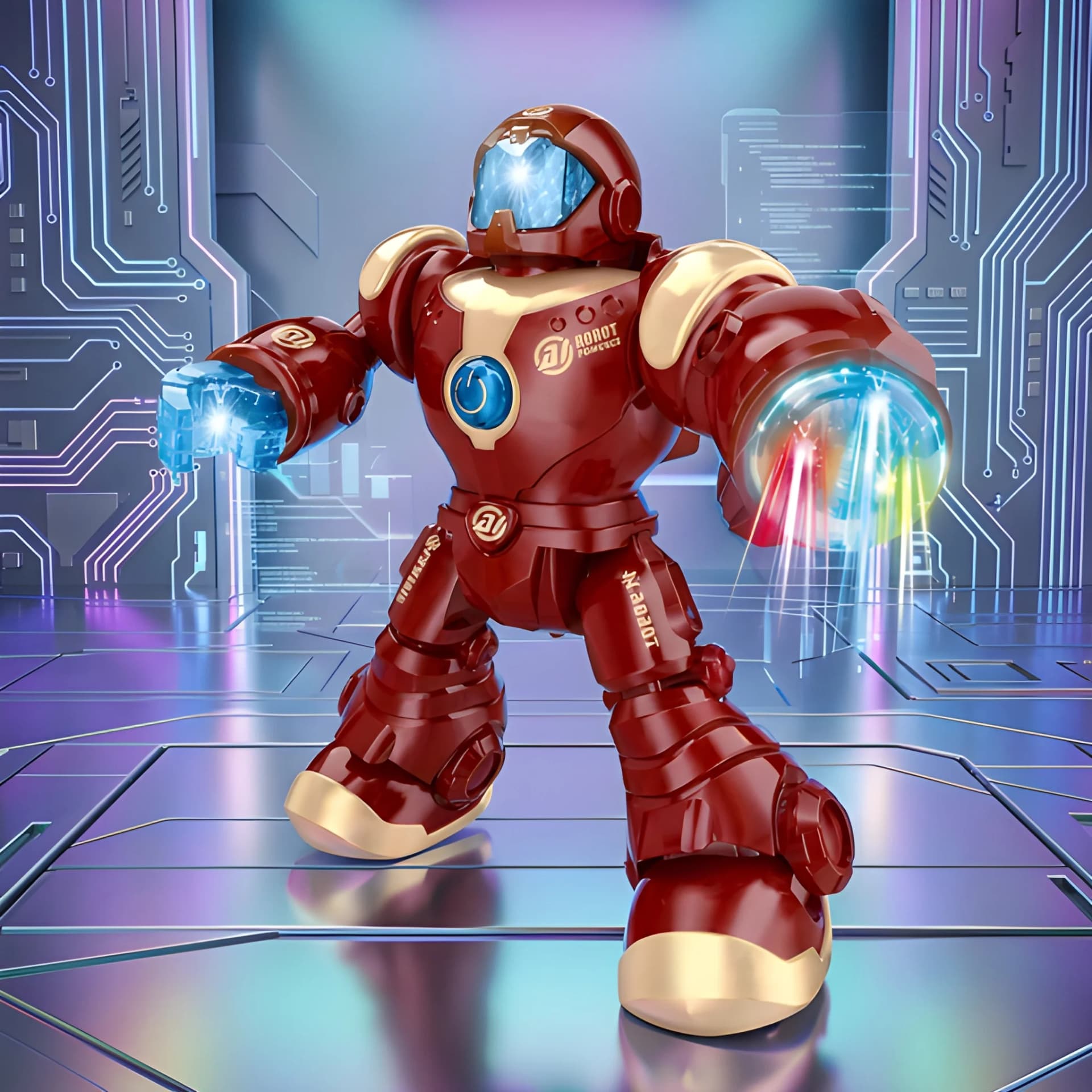 Remote Control Robot Toy with Light Effects
