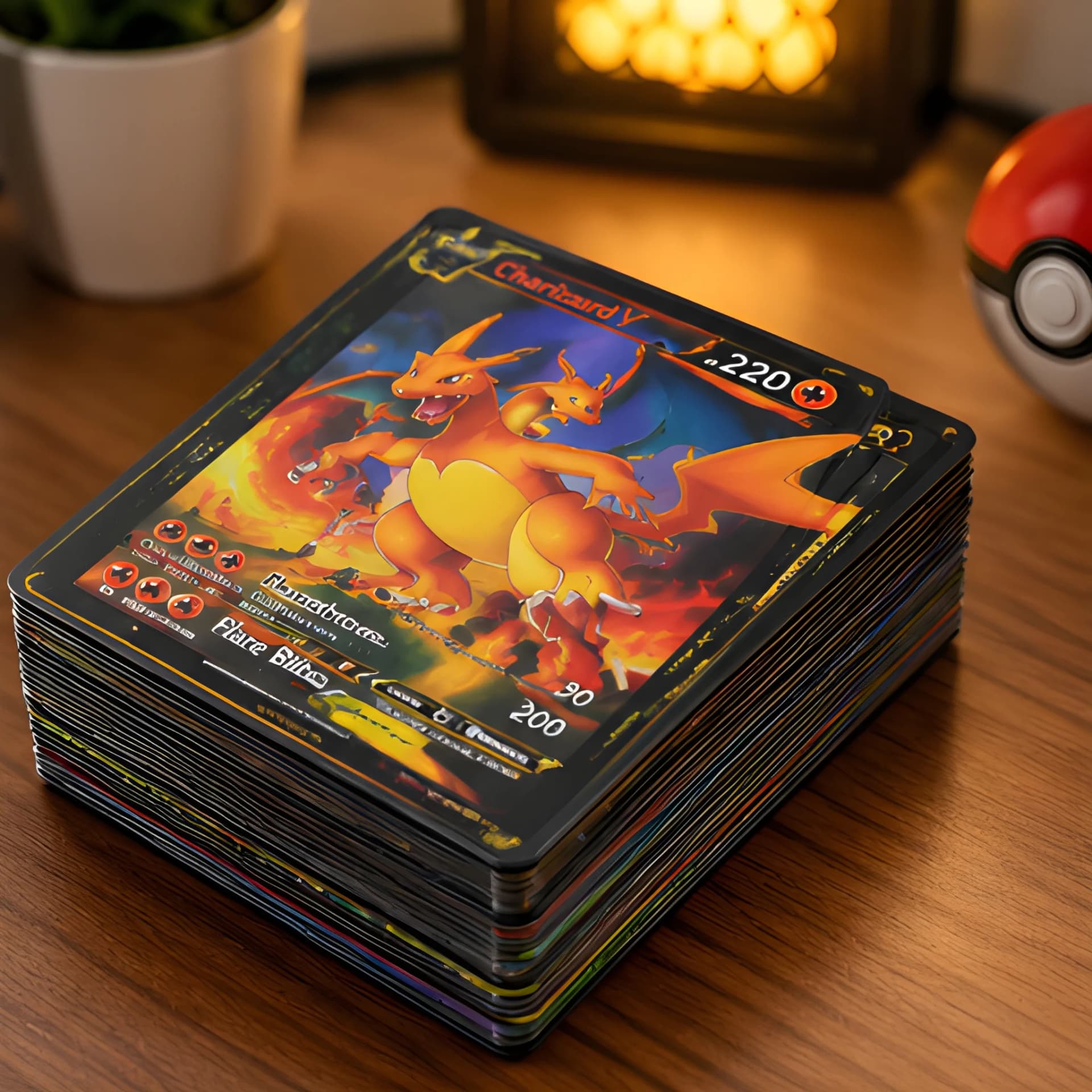 55 PCS Black Foil Trading Card Collection