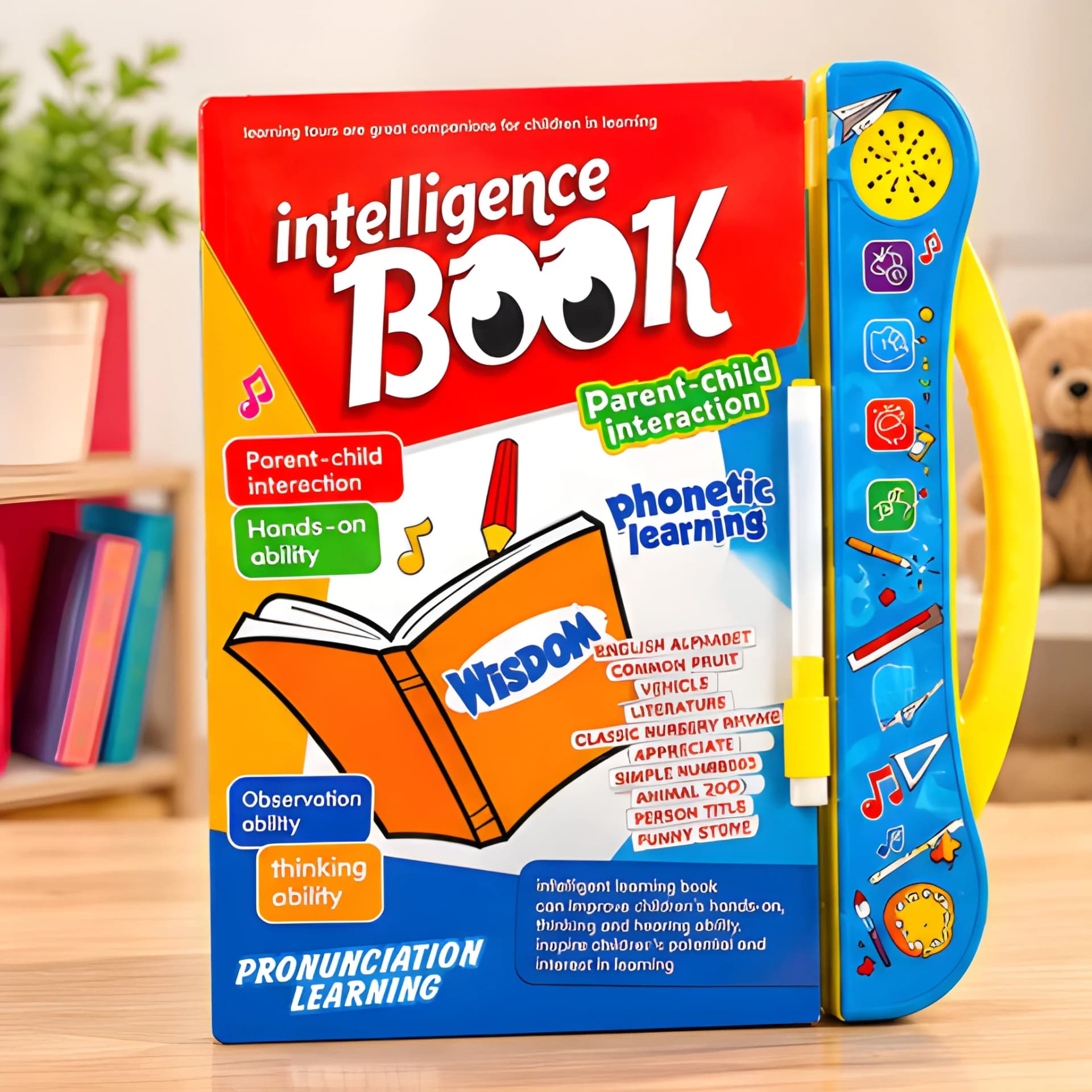 Intelligence Book for Kids – Interactive Learning Book with Music & Phonics